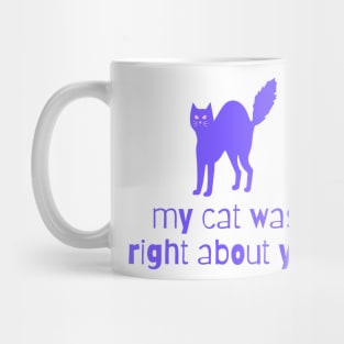 my cat was right about you Mug